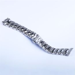 24MM Watch Band For PANERAI LUMINOR Bracelet Heavy 316L Stainless Steel Watch Band Replacement Strap Silver Double Push Clasp 284F