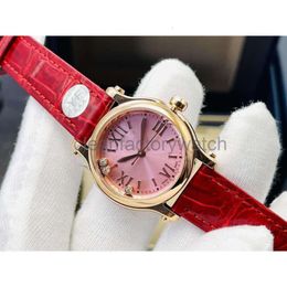 chopares watch Chopar Wrist Watches Women Elegant 2024 New High Quality Top Luxury Brand Clock INEK Diamond watch Fashion leather Strap waterproof with box high