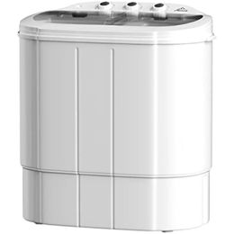 Machines Portable Small Washing Machine, 13.5Lbs Mini Compact Washer and Dryer Combo, 2 in 1 Apartment Washers with Twin Tub