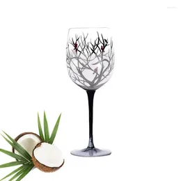 Wine Glasses Decorative Four Seasons Tree Design Lolita Drinkware For Women Men Lovers Large Glass Home Gift