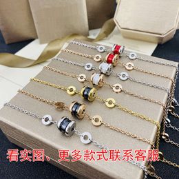 Desginer Bvlgary v Gold Plated Mi Jinbao Family Bracelet Little Red Charity Color Preserving Advanced Design Sense Rose Gold Bracelet Women's Decoration Now