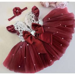 "Cute Bowknot Princess Birthday Party Dress for Baby Girls - Summer Tutu Gown, Ideal for 1 Year Olds, Toddler Infants, and Christening Events"