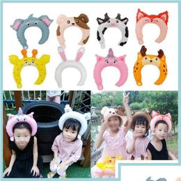 Balloon Cute Little Animal Headband Aluminum Foil Rabbit Frog Birthday Party Decorations Kids Baby Shower Toys Drop Delivery Gifts N Dh3Zr