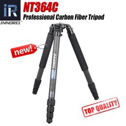 Tripods Innorel Nt364c Professional Carbon Fibre Camera Tripod Birdwatching Heavy Duty Tripod 75mm Bowl Adapter for Dslr Video Camcorder