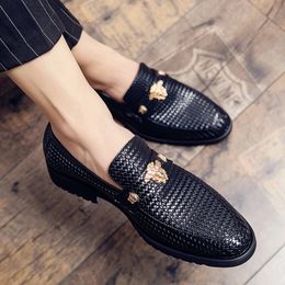Coslony Men Business Dress Shoes High Quality Pu Leather Stylish Design Slip-on Shoes Casual Formal Basic Shoes Leather Shoe 240110