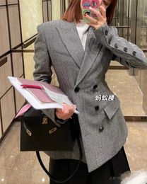 YS1 high quality blazer new blazer womens coat 2024 coats designer jacket women designer blazer women Grey blazer winter jacket trench coat women Valentine's day Gift