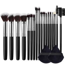 13-18PCS Makeup Brush Set Premium Synthetic Powder Foundation Contour Blush Concealer Eyeshadow Blending Liner Make Up BeautyKit 240110