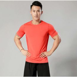 "Men's Outdoor Sports Short Sleeve Shirt - Breathable & Sweat Absorbing, Elastic Slim Fit for Active Lifestyle"