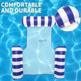 Other Pools SpasHG Water Sofa Mesh Material Swimming New Swimming Pool Water Entertainment Three-tube Inflatable Floating Row Pvc Inflator Hammock YQ240111