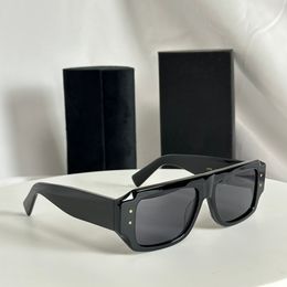 Rectangle Sunglasses 4458 Black Dark Grey Mens Designer Sunglasses Shades Sunnies Gafas de sol UV400 Eyewear with Box