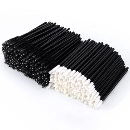 400Pcs Lash Spoolies Mascara Wand Eyelash Brush For Extensions Disposable Lip Brush Lipstick Lip Gloss Applicator Makeup Tools 240111