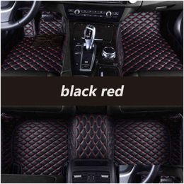 Floor Mats Carpets Hexinyan Custom Car For Kia Rio Sorento Cerato So Optima Opirus Borrego Vq Carnival Carens Shuma Cad Niro H2204 Dhh8A