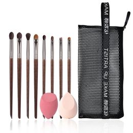 Brushes OVW 8 PCS Professional Goat Hair Eye Shadow Brush Blending Eyebrow Eyeliner Eyeshadow Beauty Makeup Brushes Set