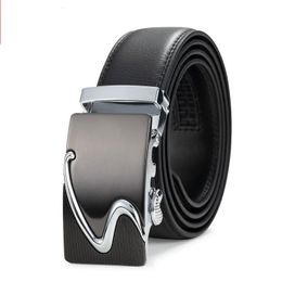 men business dress BLACK genuine leather cowhide leather belts S ratchet buckle men belt gurtel herren accessori uomo 240110