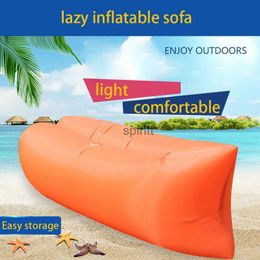 Other Pools SpasHG Car Portable Inflatable Sofa Bed Travel Lounger Air Hammock Portable Water Proof Anti Leaking Design Camping Compression Sacks YQ240111