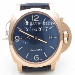 Men's VS Quality 44mm RG LE Blue VSF P9010 watch 18K Rose Gold Plated Bezel Movement Automatic Wristwates247x