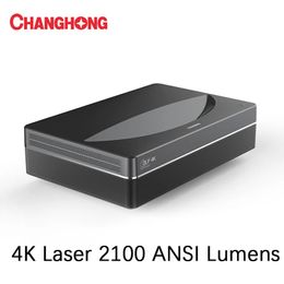 Changhong CHIQ D6U 4K Laser Projector 2100 ANSI Home Theatre Android Wifi Beamer Smart Laser TV Home Cinema Projector Beamer