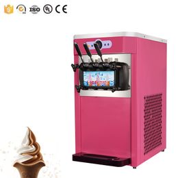 Factory direct commercial three-flavor soft ice cream machine cone for sale Cold system ice cream machine