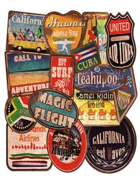 Pack of 36pcs Whole Summer Beach Vintage Stickers Retro Travel decals Guitar Laptop Luggage Skateboard Motor Bottle Car Decal 9164892