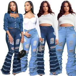 Jeans Skinny Jeans Women High Waist Stretch Ripped Denim Pants Hip Fit Leggings Slim Elastic Mom Jean Casual Comfy Trousers