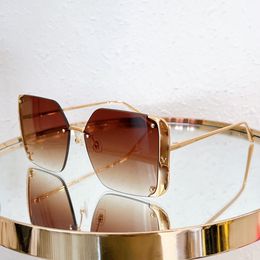 Sunglasses for Women Sunglasses Designer Sunglasses Men Tea Mirror Outdoor Eye Protection Travel Fashion Single Item Frameless Letter Glasses