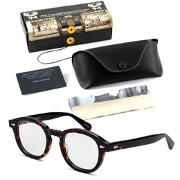 Glasses frame for men and women Johnny Depp Lemtosh vintage glasses computer acetate glasses frame for men's transparent lenses 240111