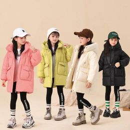 Down Coat Winter Thicken Warm Duck Jacket Girls Clothing Kids Toddler Parkas Hooded Children Outerwear Coats Snow Suit