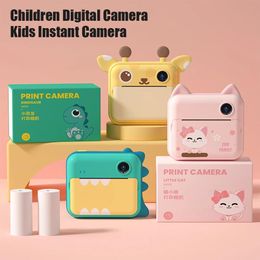 Accessories Cartoon Children Instant Print Camera Hd 1080p Thermal Printing Camera Kids Camera Video Recorder Vlog Digital Photo Camera Toy