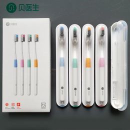 Toothbrush Doctor B Toothbrush Bass Method Sandbedded Better Brush Wire 4colors Including 1 Travel Box for Smart Home