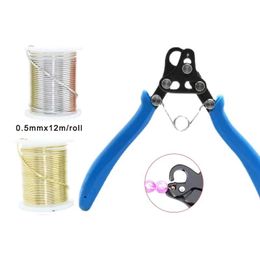 Equipments 1 set DIY looping plier Cutter copper wire Making Jewellery Tools Wire bending string Round nose pliers with 2pcs copper wire