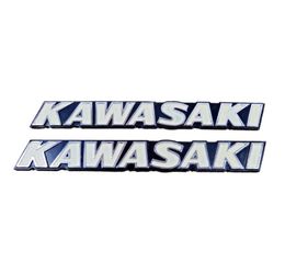 Motorcycle Metal Emblem Decals For Kawasaki Badge Fuel Gas Tank Stickers A Pair6455598