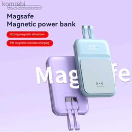 Cell Phone Power Banks MINISO New 30000mAh Magnetic Qi Wireless Charger PowerBank 22.5W Fast Charging For iPhone 14 13 12 Samsung HuaweiL240111