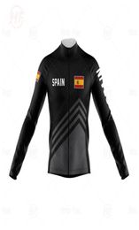 Racing Sets Cycling Jerseys 2021 Spain Pro Team Man Long Sleeve Breathable Clothing Bike Uniform Jersey Set MTB Ropa Ciclismo3551346