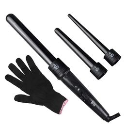 3in1 Hair Curling Iron 3 Interchangeable Barrels and LED Display Professional Rapid Heating Waves Curl Wond Ceramic Styling 240110