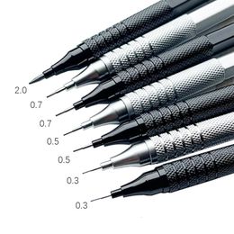 1Pc Mechanical Pencil 03050720mm Low Center of Gravity Metal Drawing Special Office School Writing Art Supplies 240111