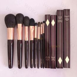 CT-Makeup Brush set Powder Bronzer Blusher Sculpting Foundation Brush Eyeshadow Crease Smudger Eyeliner Lip Makeup Tool set 240111