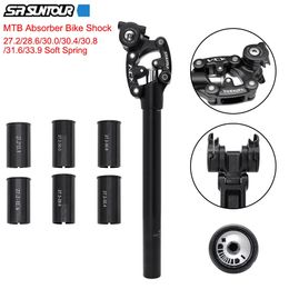 NCX Bicycle Shock Absorber Seatpost 27.2 28.6 30.0 30.4 30.8 31.6 33.9mm Spring 350mm Mountain Bike Seat Tube 240110