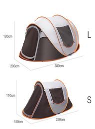 Outdoor FullAutomatic Instant Unfold RainProof Tent Family MultiFunctional Portable Dampproof Camping Tent Suit7597025