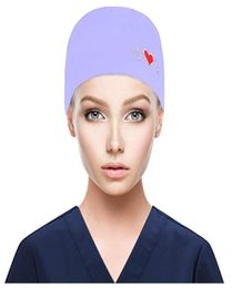 Beanies Cap With Buttons Bouffant Print Hat Sweatband For Womens And Mens Unisex Cotton Printed Operating Room8020572