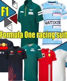 F1 Formula One racing suit sets car team logo factory uniform POLO shortsleeved Tshirt Men9554249