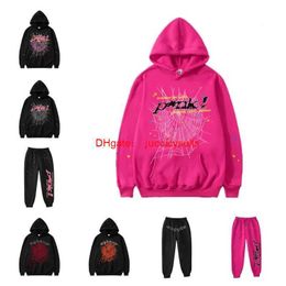 Men's Hoodies Sweatshirts Mens Sp5der Young Thug Angel Woman Fashion 555555 Letters Casual Spider Web Hoodie Puff Print Pullovers ZE71