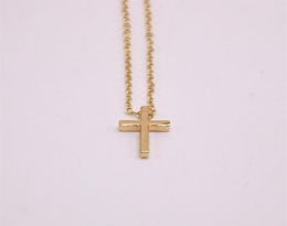 Fashion latest elements little cross Pendant necklace for girls Whole plated necklace the gift to women8965744