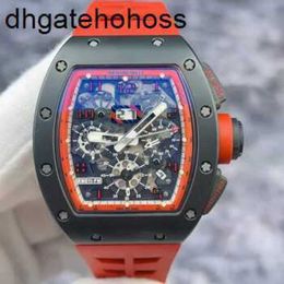 Richardmills Watch Swiss Watches Mechanical Automatic Richar Millesr Rm011fm Midnight Fire Global Limited Edition 88 Black and Red Color Hollowed Out Dials Date Ch