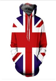 mens Designer Hoodies For Men Sweatshirt Lovers 3D UNION JACK Hoodies Coats Hooded Pullovers Tees Clothing WP082811790