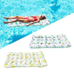 Other Pools SpasHG 2023 Summer Inflatable Floating Row PVC Adult Children Swimming Pool Hammock Air Mattresses Bed Beach Water Sports Lounger Chair YQ240111