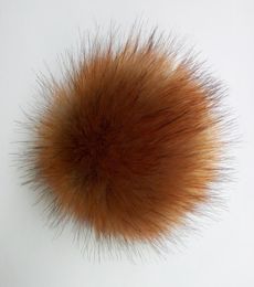 15cm faux fur ball accessories for decoration artificial PomPom Pompons balls with metal snap button 50pcsset express delive9552643