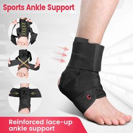 Pads 1Pcs Adjustable Ankle Brace Relief Pain Foot Ankle Protector Football Basketball Ankle Joint Fixation Stabiliser Foot Guard Gym