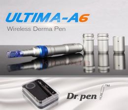 new Wireless Derma Pen Ultima A6 Microneedle Dermapen Dermastamp Meso 12 Needles Drpen tattoo pen For Permanent Makeup6062529