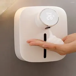 Liquid Soap Dispenser Automatic Foam Machine USB Charging Dispensers Wall Mounted Touchless Sensor Waterproof For Bathroom School