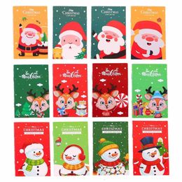 10Pcs Cartoon Christmas Notebooks Lined Small Notepads Party Favor for Student Kid Girl Boy Writing Journaling 240111